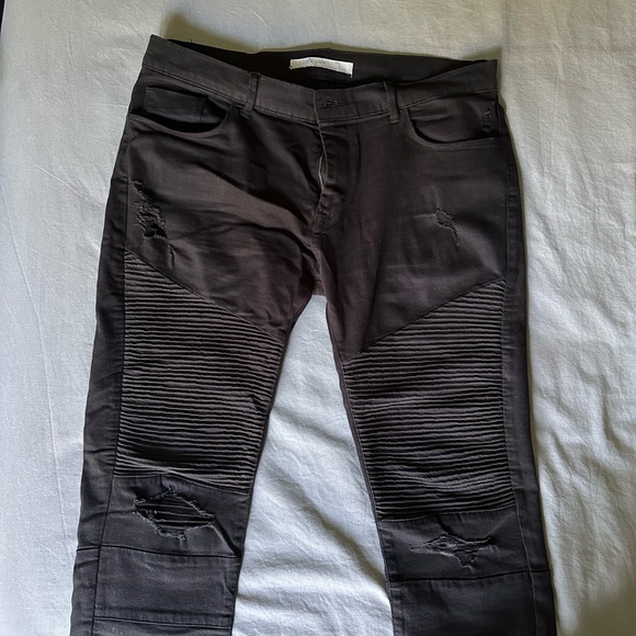 ZARA BLACK SLIM FIT JEANS - Picture 4 of 8